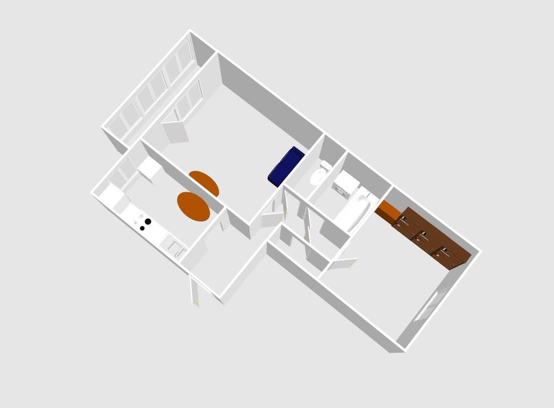 2-комнатная 48.3 м2 в ЖК undefined корпус null этаж 1