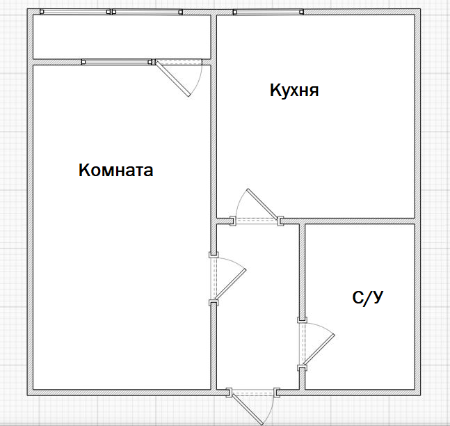 1-комнатная 35.1 м2 в ЖК undefined корпус null этаж 8