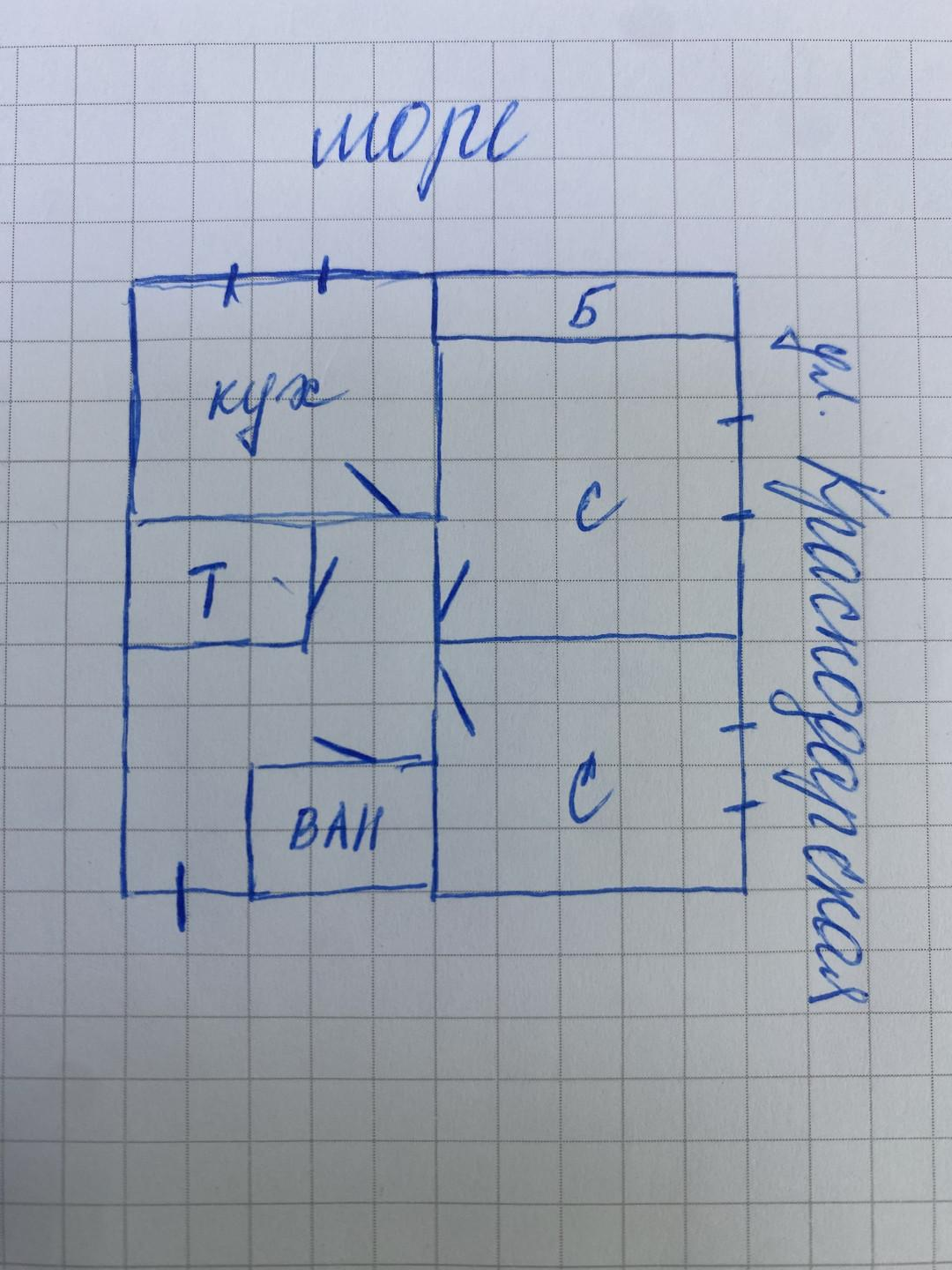 2-комнатная 56.4 м2 в ЖК undefined корпус null этаж 10