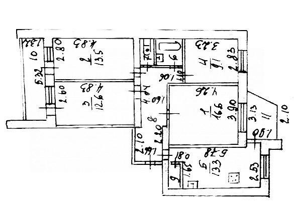 4-комнатная 86.3 м2 в ЖК undefined корпус null этаж 8