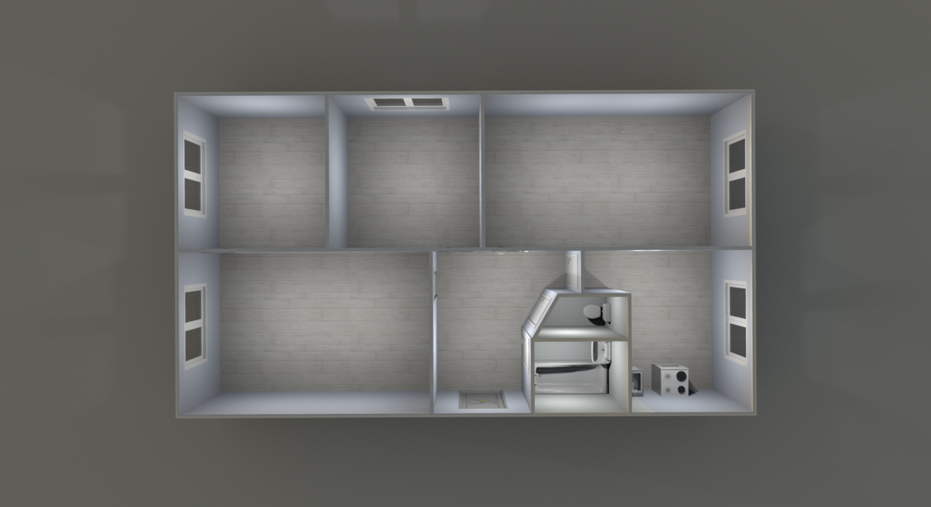 4-комнатная 58.1 м2 в ЖК undefined корпус null этаж 1