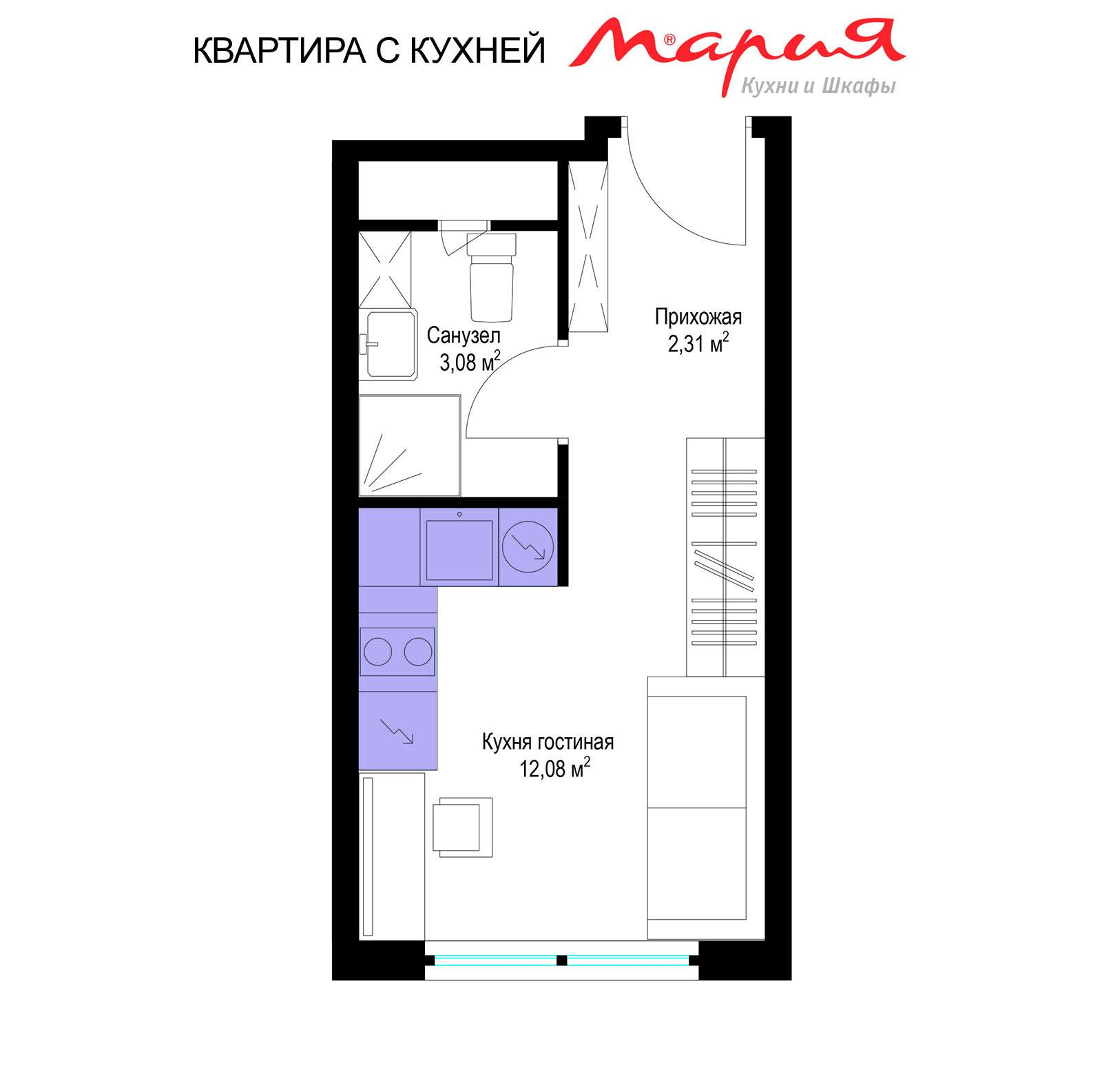 Студия 18 м2 в ЖК Эко Видное 2.0 корпус null этаж 13