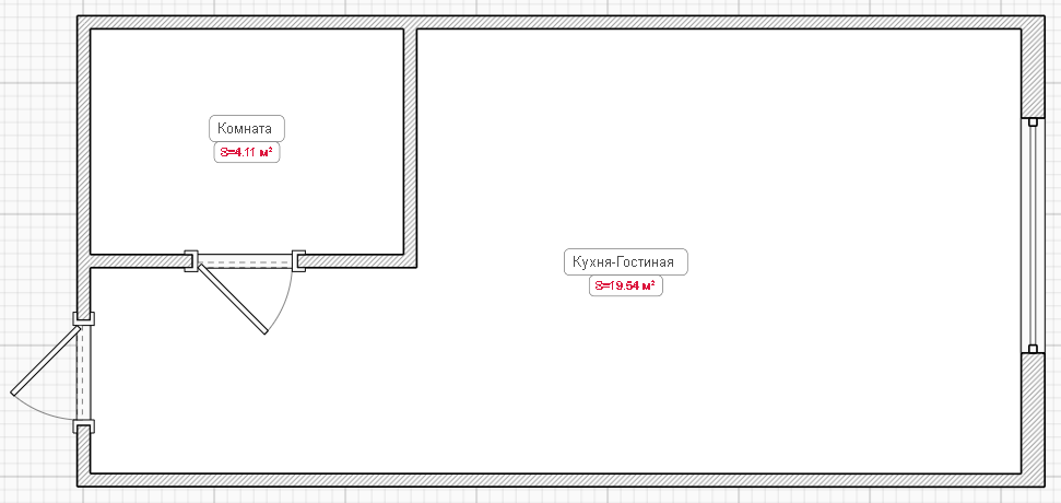 Студия 23.6 м2 в ЖК undefined корпус null этаж 5