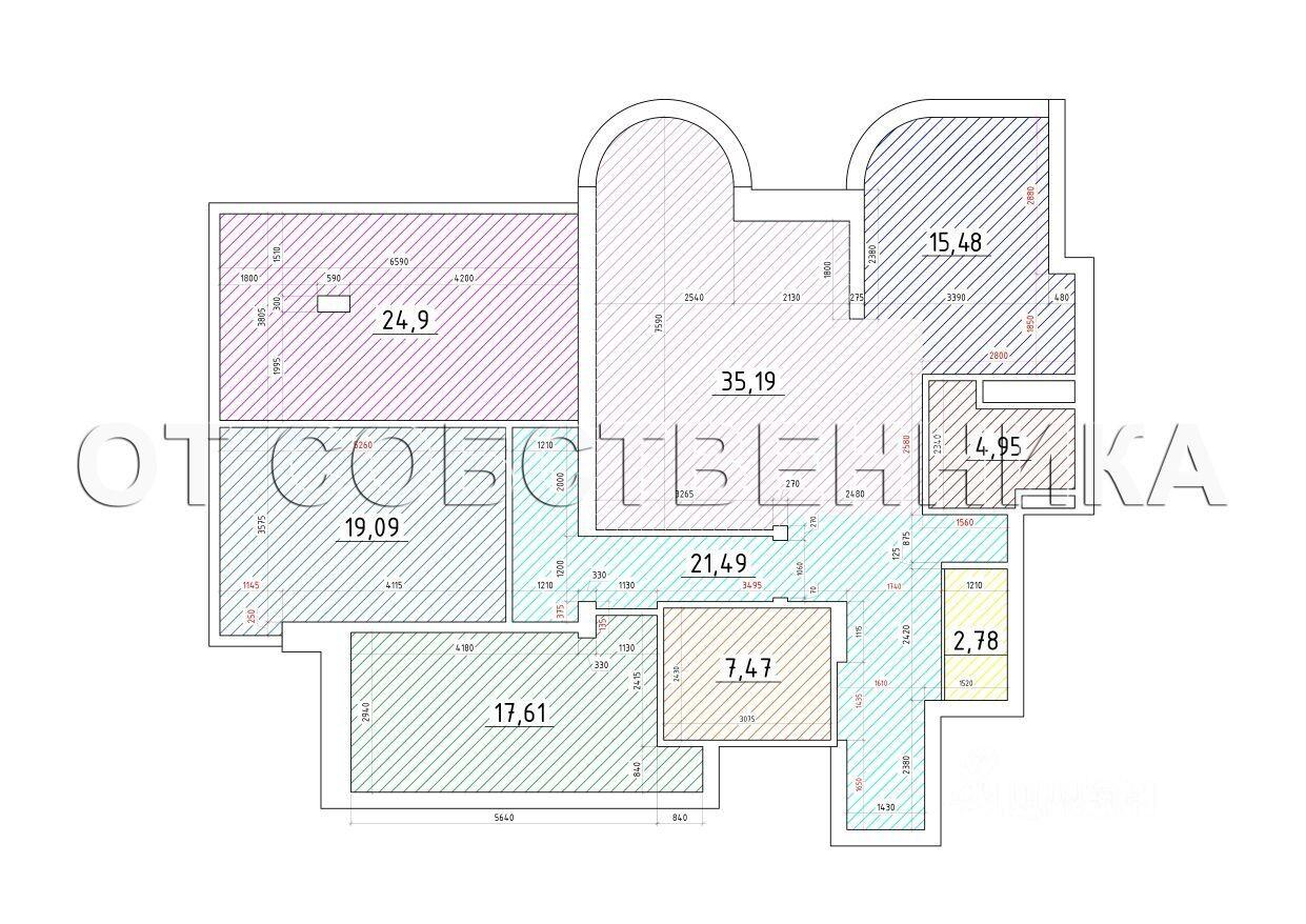 4-комнатная 149 м2 в ЖК undefined корпус null этаж 12