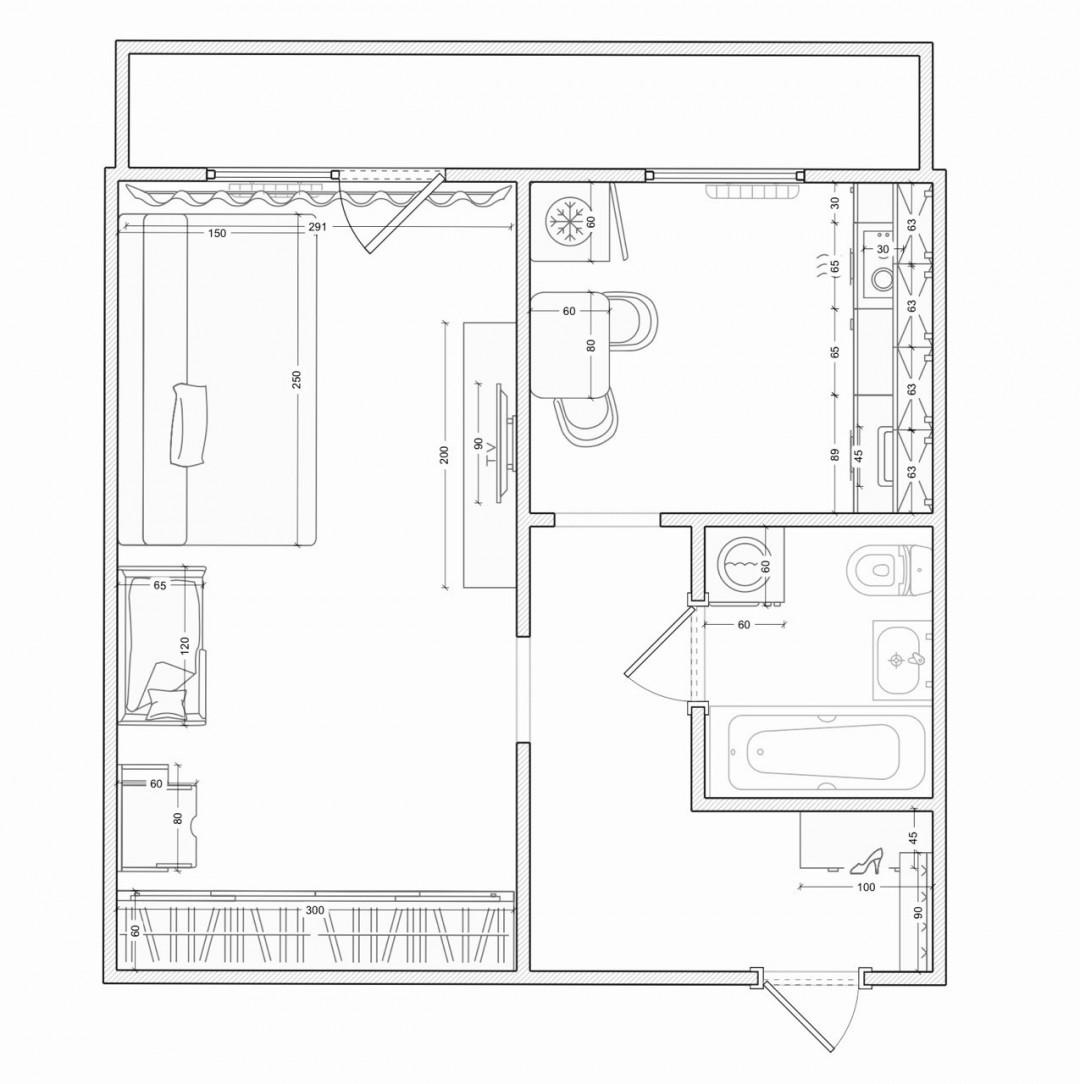 1-комнатная 36.6 м2 в ЖК undefined корпус null этаж 5