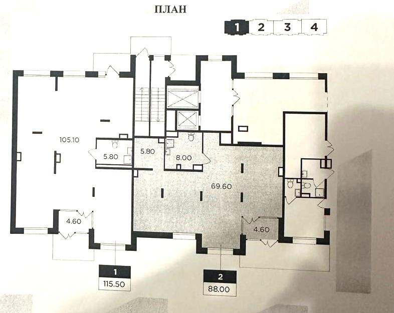 Студия 86.2 м2 в ЖК undefined корпус null этаж null