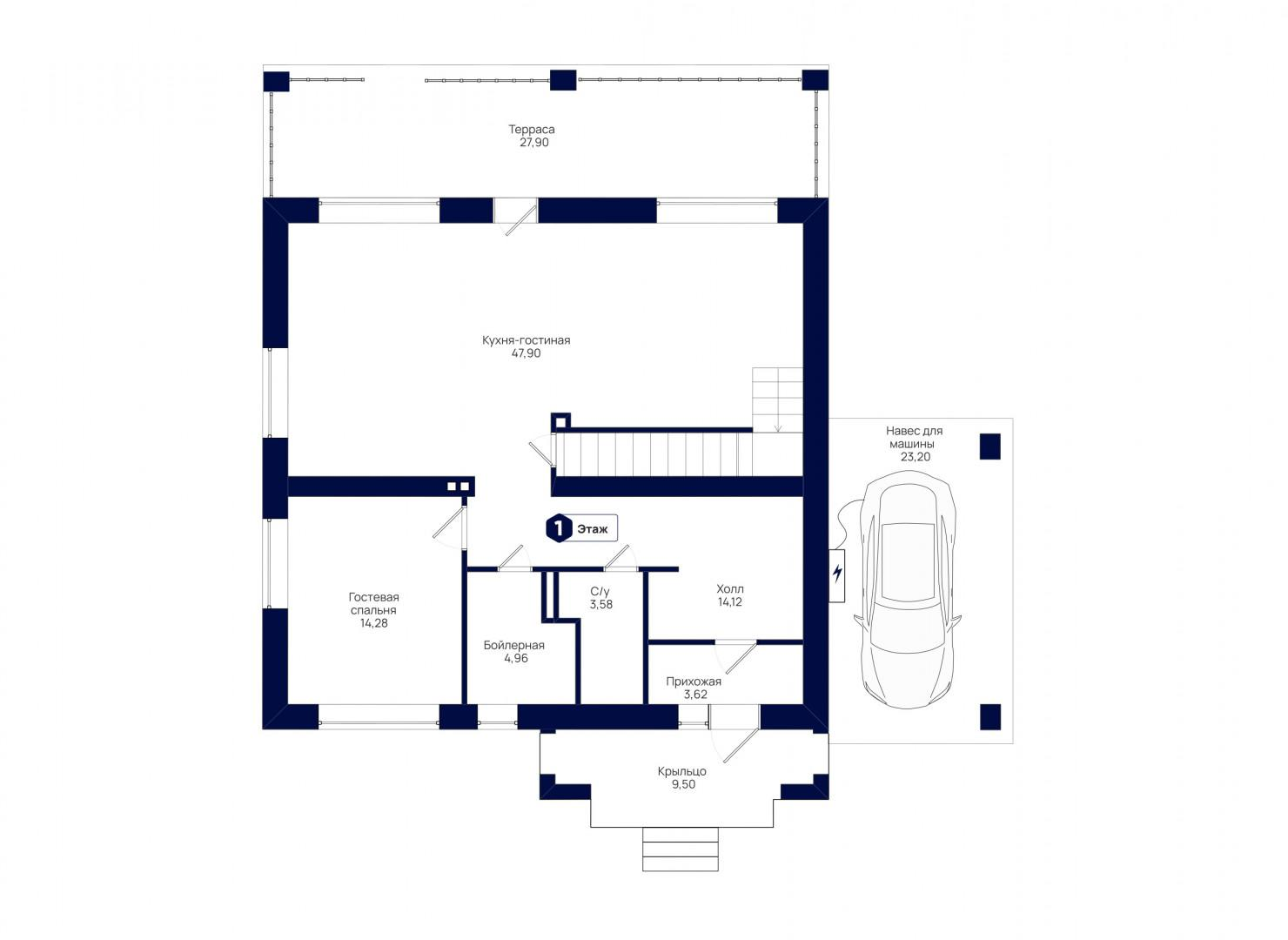 5-комнатная 245.3 м2 в ЖК undefined корпус null этаж null