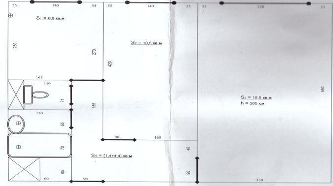 2-комнатная 44.7 м2 в ЖК undefined корпус null этаж 3