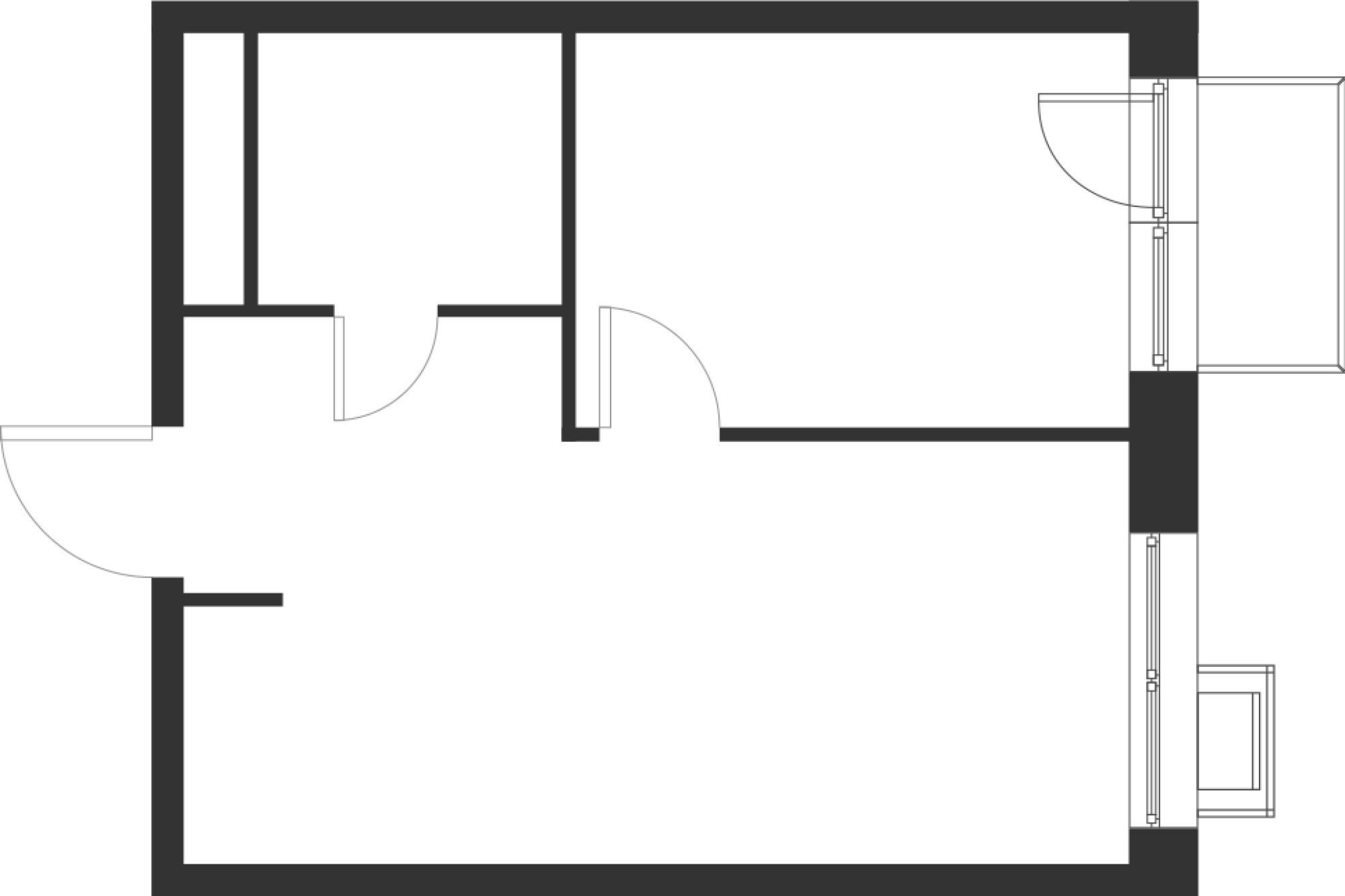 1-комнатная 33 м2 в ЖК Форевиль корпус null этаж 5