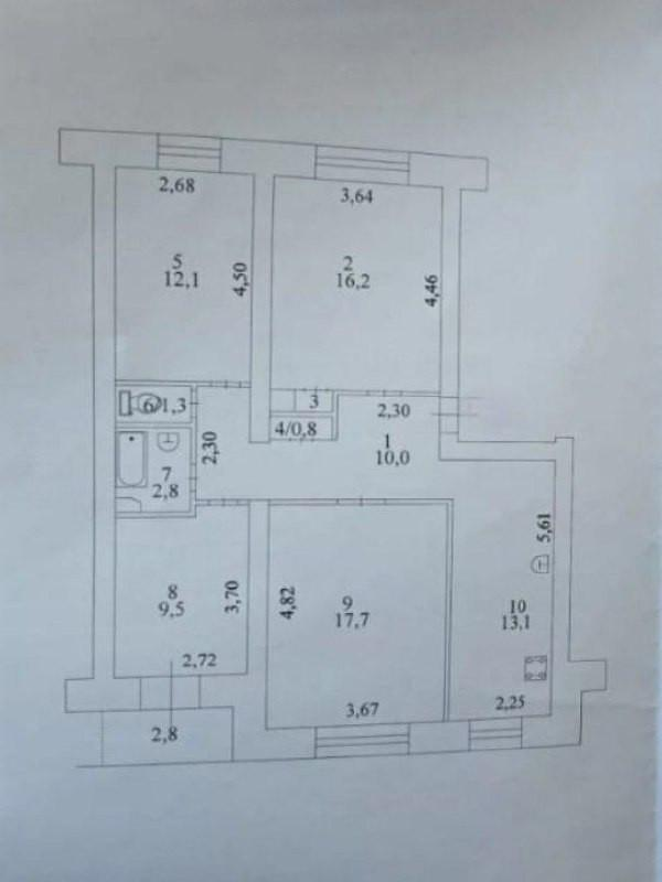 4-комнатная 84 м2 в ЖК undefined корпус null этаж 3