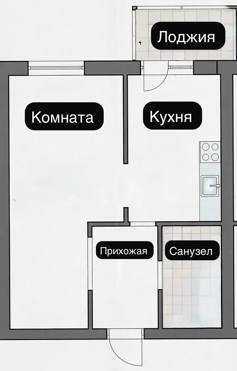 1-комнатная 34.2 м2 в ЖК undefined корпус null этаж 10