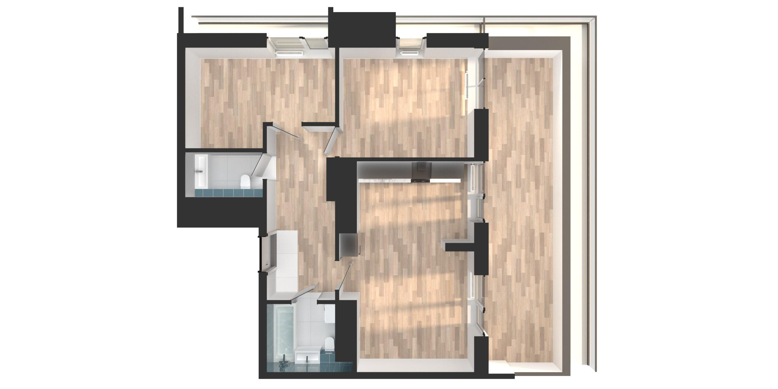 Студия 65 м2 в ЖК Мой Ритм корпус null этаж 19