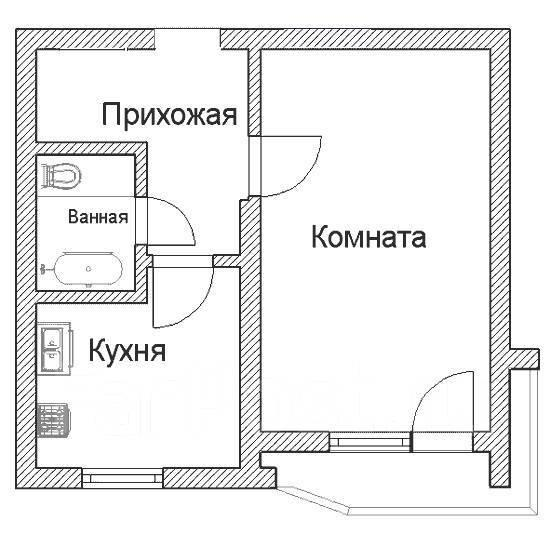 1-комнатная 34.3 м2 в ЖК undefined корпус null этаж 2