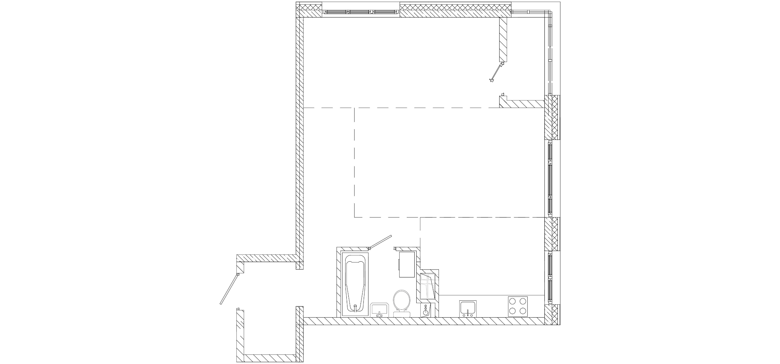 2-комнатная 53 м2 в ЖК Исторический корпус null этаж 4
