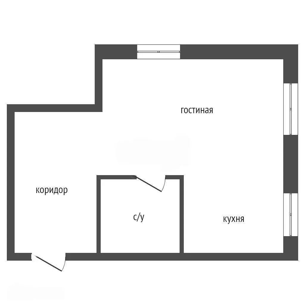 1-комнатная 31 м2 в ЖК undefined корпус null этаж 3