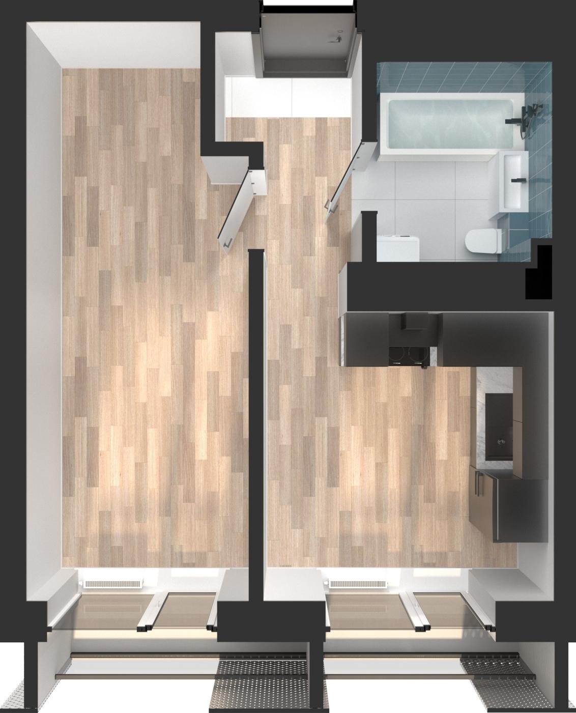 Студия 33 м2 в ЖК Мой Ритм корпус null этаж 2