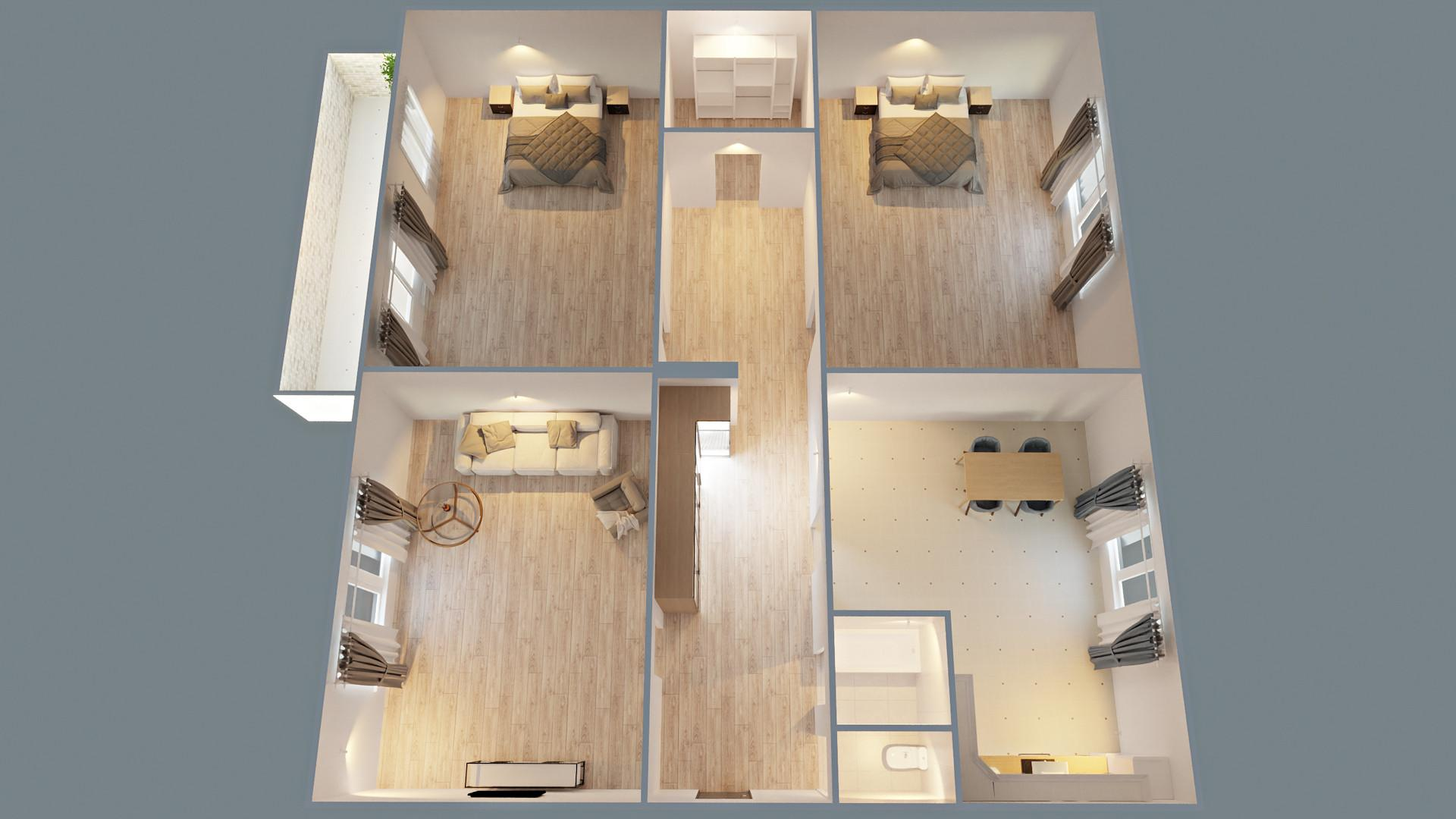 3-комнатная 122.3 м2 в ЖК undefined корпус null этаж 15