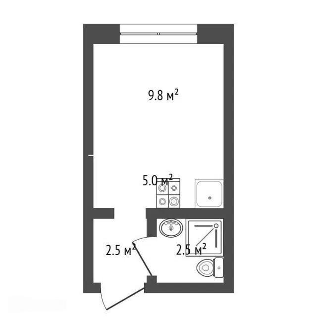 Студия 20 м2 в ЖК undefined корпус null этаж 8