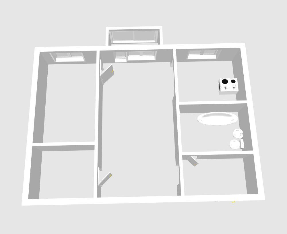 2-комнатная 41.1 м2 в ЖК undefined корпус null этаж 3
