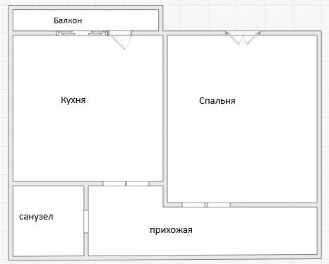 1-комнатная 41.7 м2 в ЖК undefined корпус null этаж 6