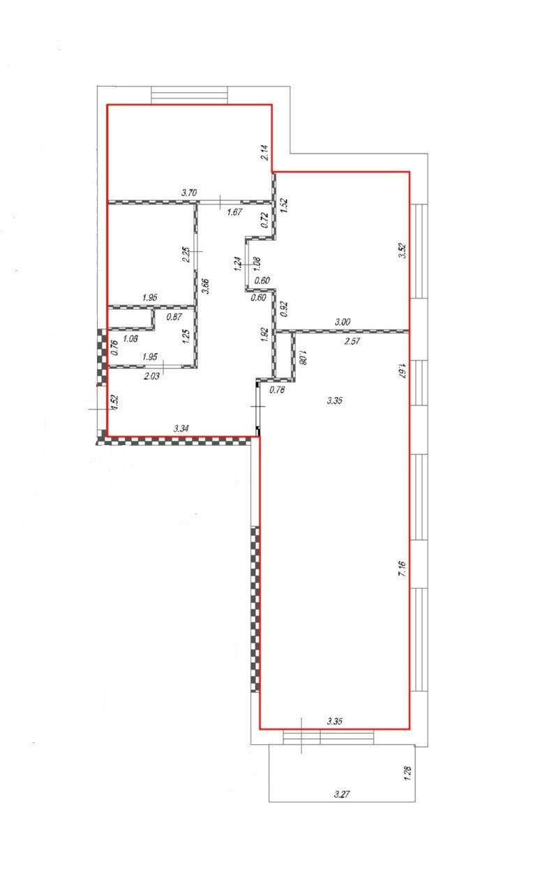 3-комнатная 64.7 м2 в ЖК undefined корпус null этаж 10