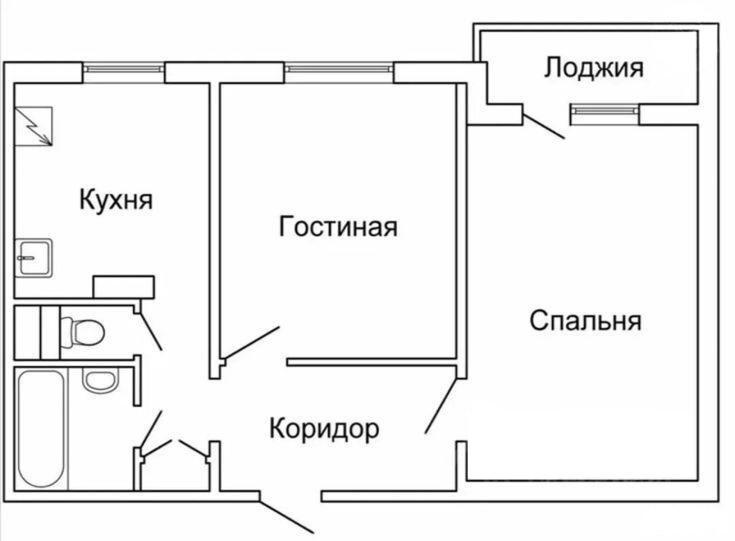 2-комнатная 51 м2 в ЖК undefined корпус null этаж 13
