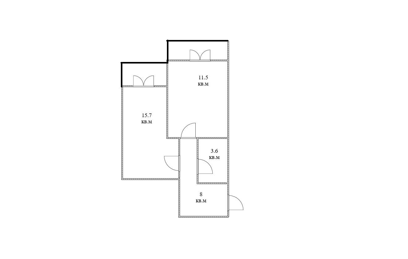 1-комнатная 38.8 м2 в ЖК undefined корпус null этаж 5