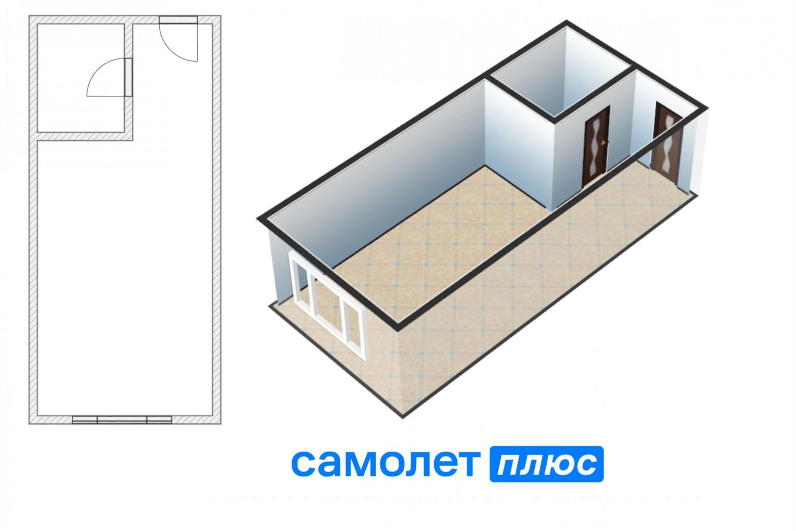 1-комнатная 22.7 м2 в ЖК undefined корпус null этаж 5