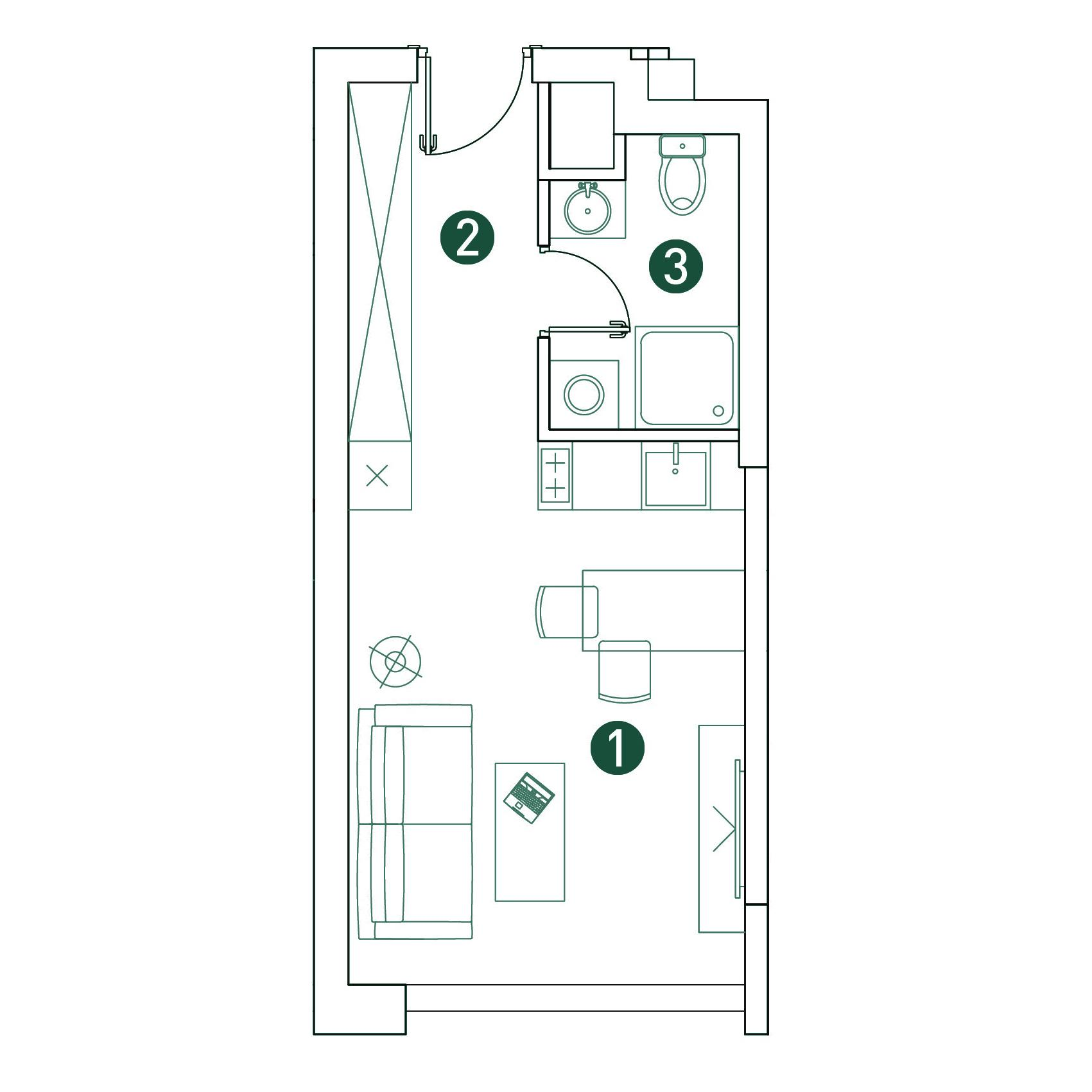 Студия 26 м2 в ЖК ВЭРИ корпус null этаж 8
