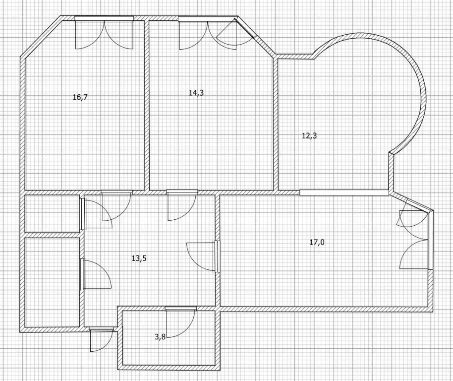 3-комнатная 90 м2 в ЖК undefined корпус null этаж 9