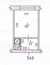 Студия 19 м2 в ЖК undefined корпус null этаж 5