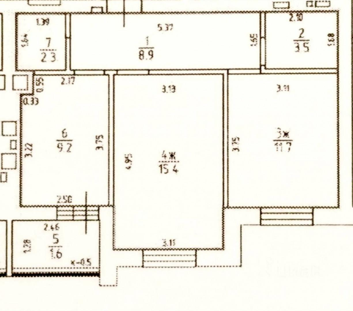2-комнатная 52.6 м2 в ЖК undefined корпус null этаж 5