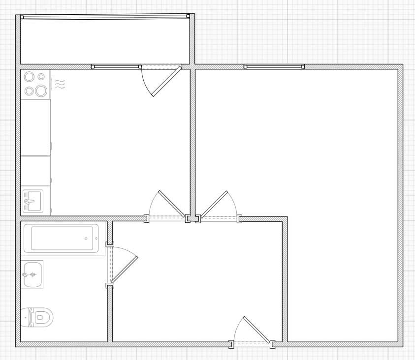 1-комнатная 41 м2 в ЖК undefined корпус null этаж 7