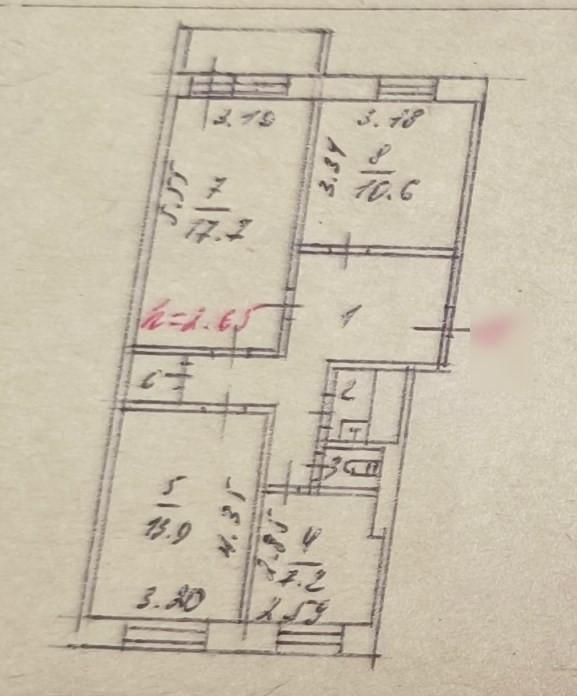 3-комнатная 66.3 м2 в ЖК undefined корпус null этаж 5