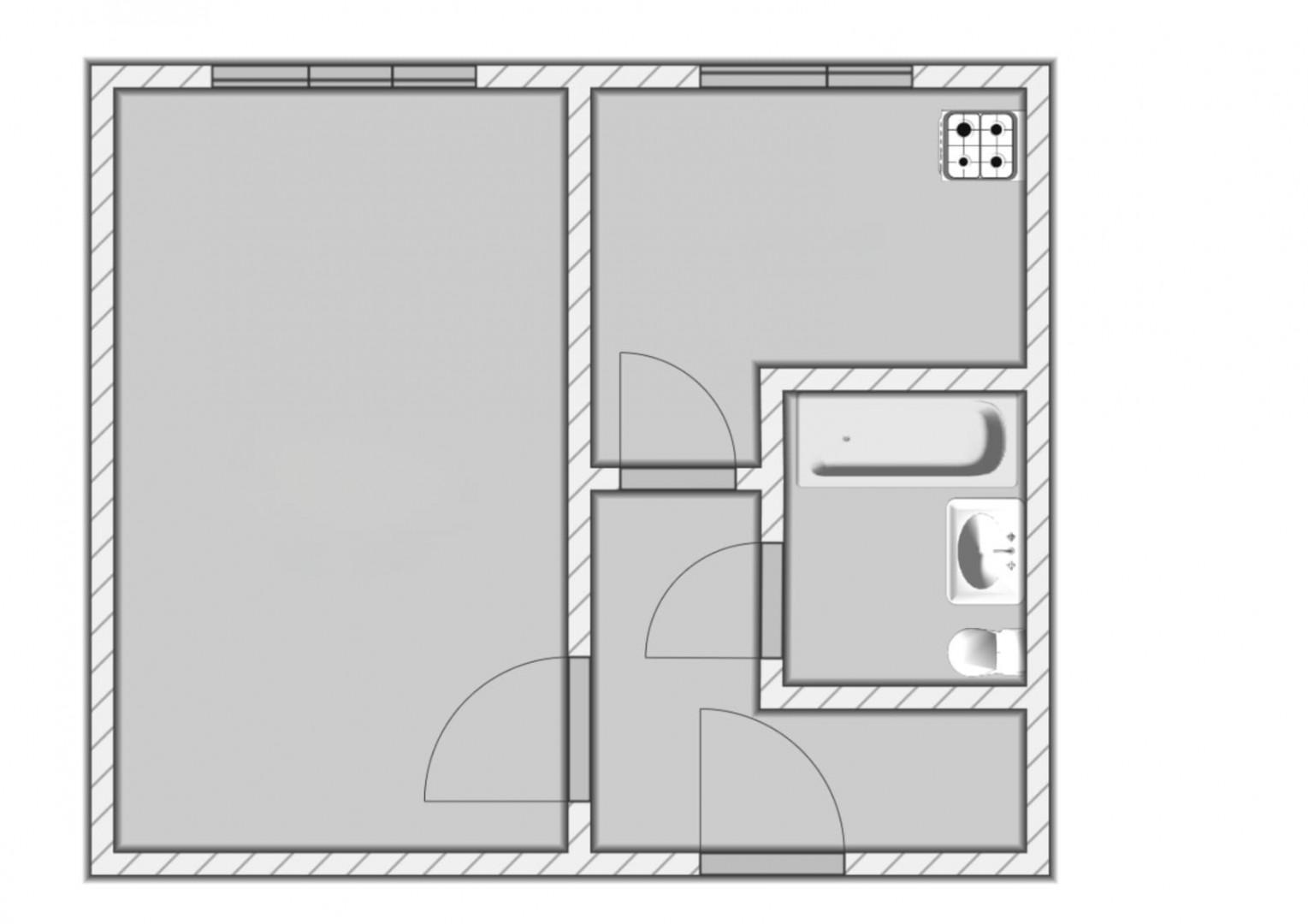 1-комнатная 30.2 м2 в ЖК undefined корпус null этаж 1