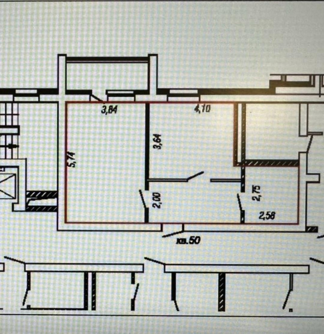 2-комнатная 53 м2 в ЖК undefined корпус null этаж 6