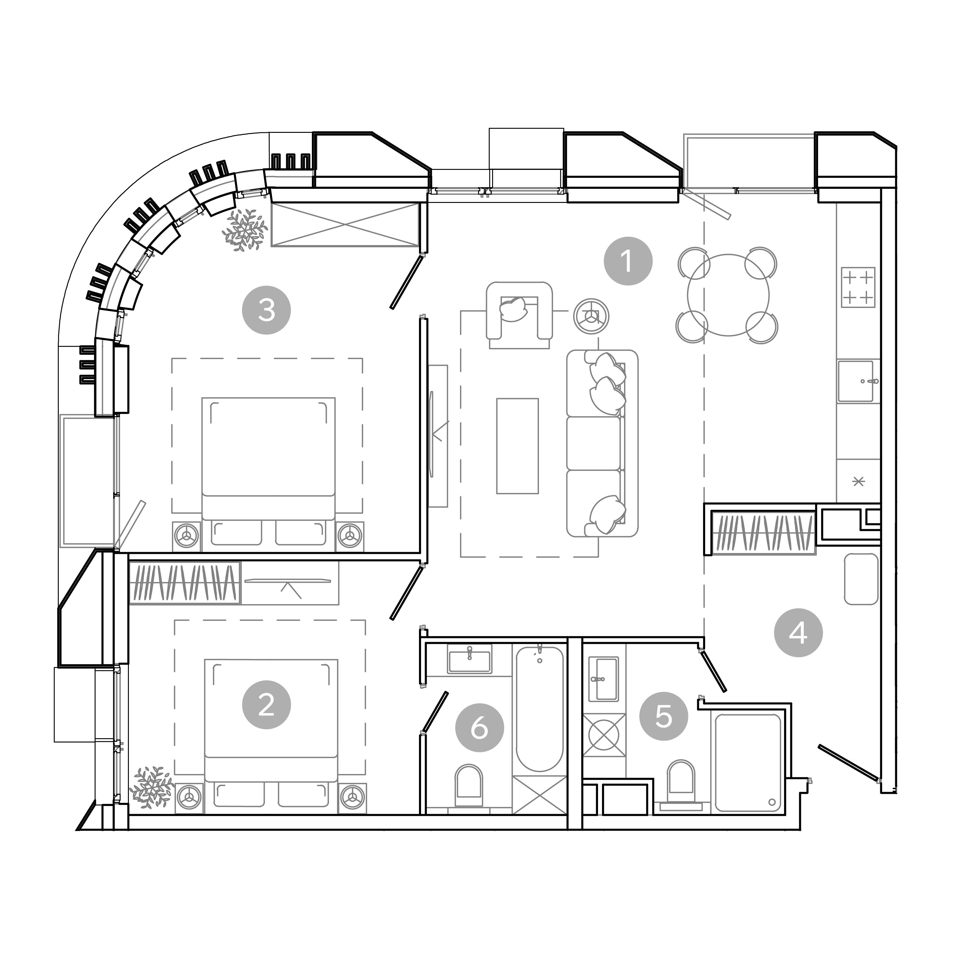 3-комнатная 79 м2 в ЖК UNO.Соколиная гора корпус null этаж 13
