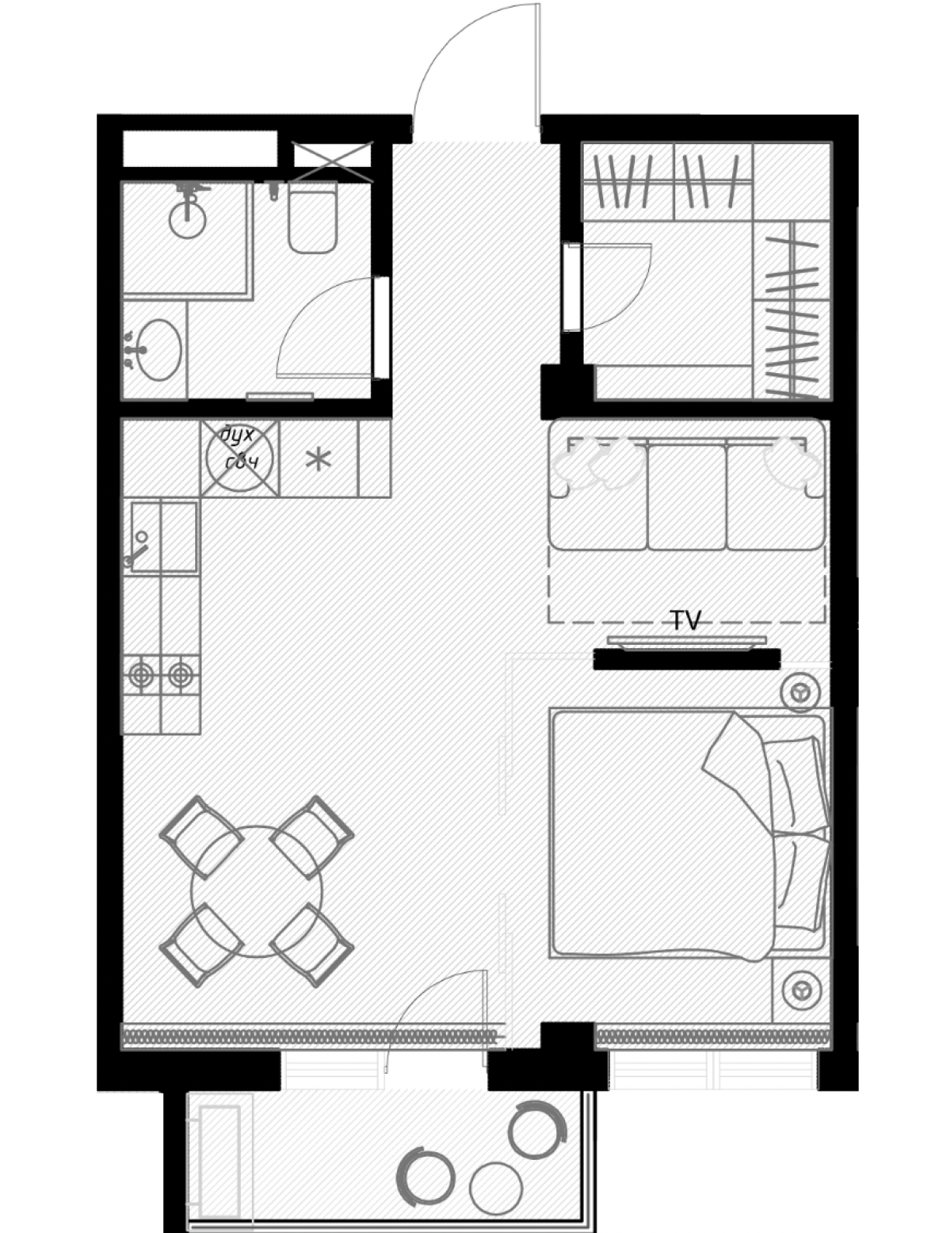 1-комнатная 39 м2 в ЖК Оlivia корпус null этаж 5