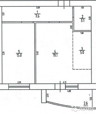 2-комнатная 49.8 м2 в ЖК undefined корпус null этаж 12