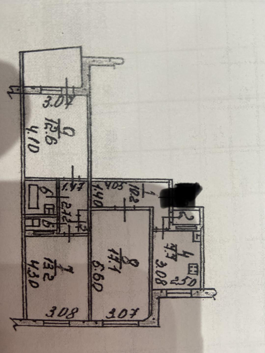 3-комнатная 66.2 м2 в ЖК undefined корпус null этаж 7