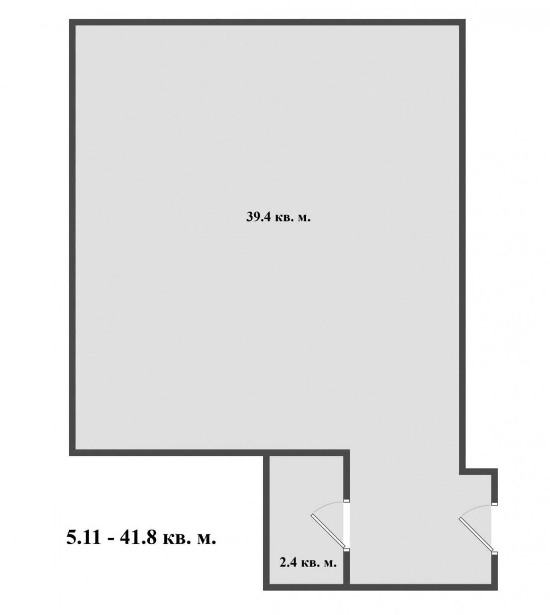 1-комнатная 41.9 м2 в ЖК undefined корпус null этаж 3