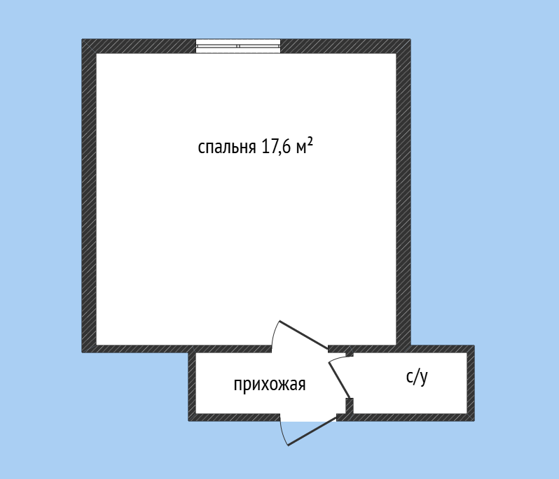 1-комнатная 21.9 м2 в ЖК undefined корпус null этаж null
