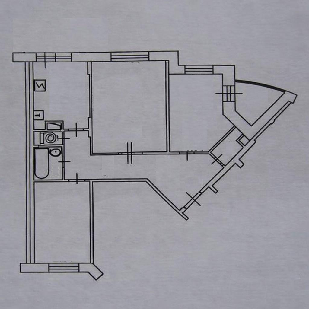 3-комнатная 73.7 м2 в ЖК undefined корпус null этаж 8