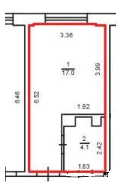 Студия 21.1 м2 в ЖК undefined корпус null этаж 2