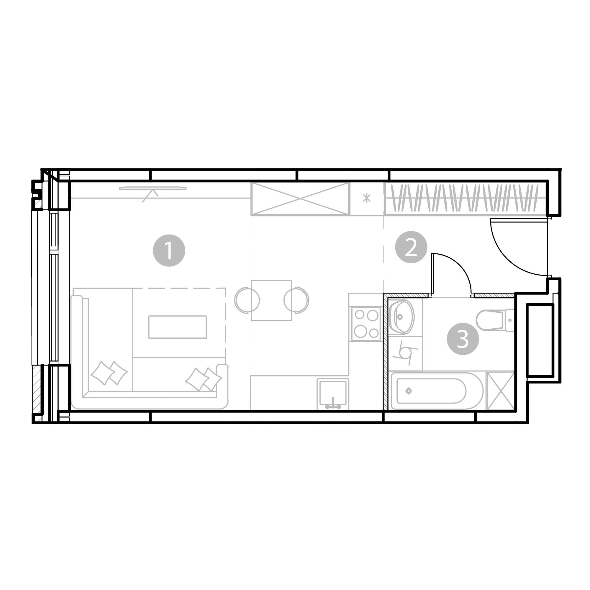 Студия 31 м2 в ЖК EvoPark Измайлово корпус null этаж 11
