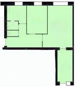 3-комнатная 58.6 м2 в ЖК undefined корпус null этаж 1