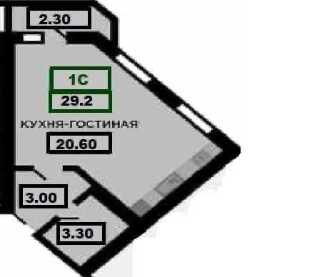 Студия 28.2 м2 в ЖК undefined корпус null этаж 5