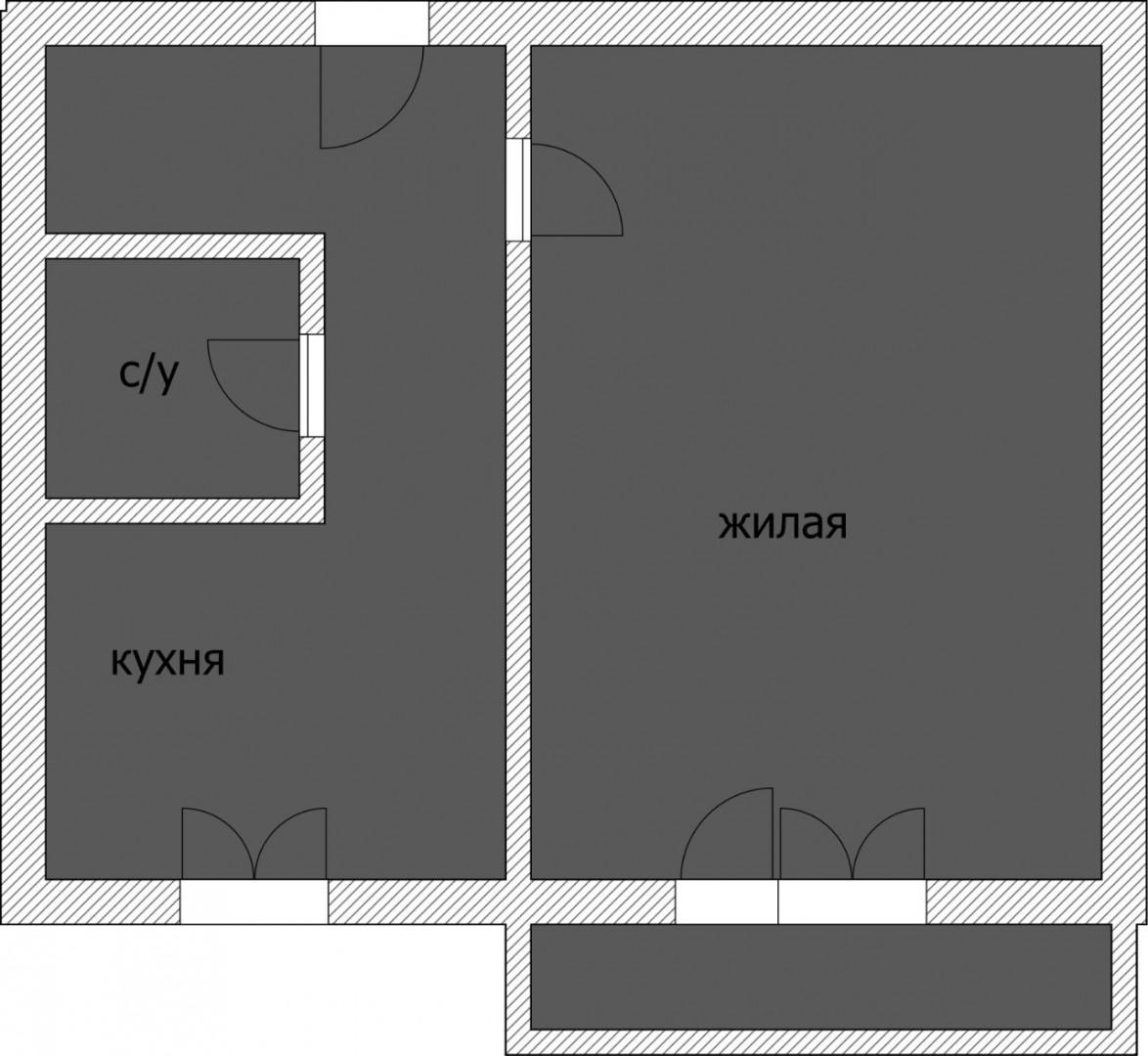 1-комнатная 30 м2 в ЖК undefined корпус null этаж 4