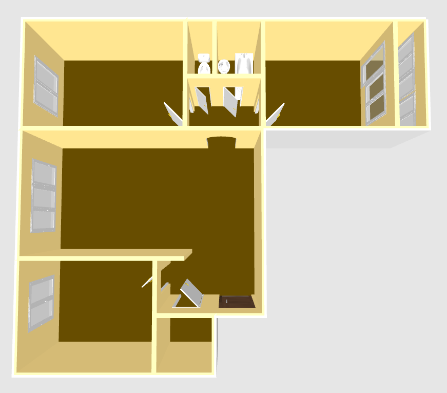 3-комнатная 66.7 м2 в ЖК undefined корпус null этаж 6