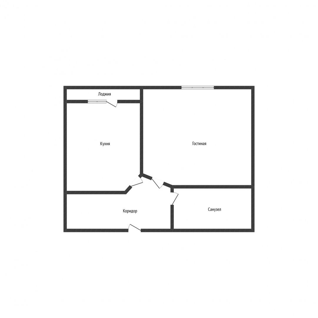 1-комнатная 37.4 м2 в ЖК undefined корпус null этаж 3